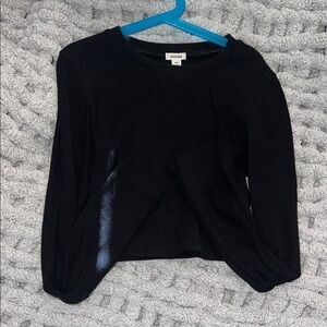 Garage Black Long Sleeve crop Top